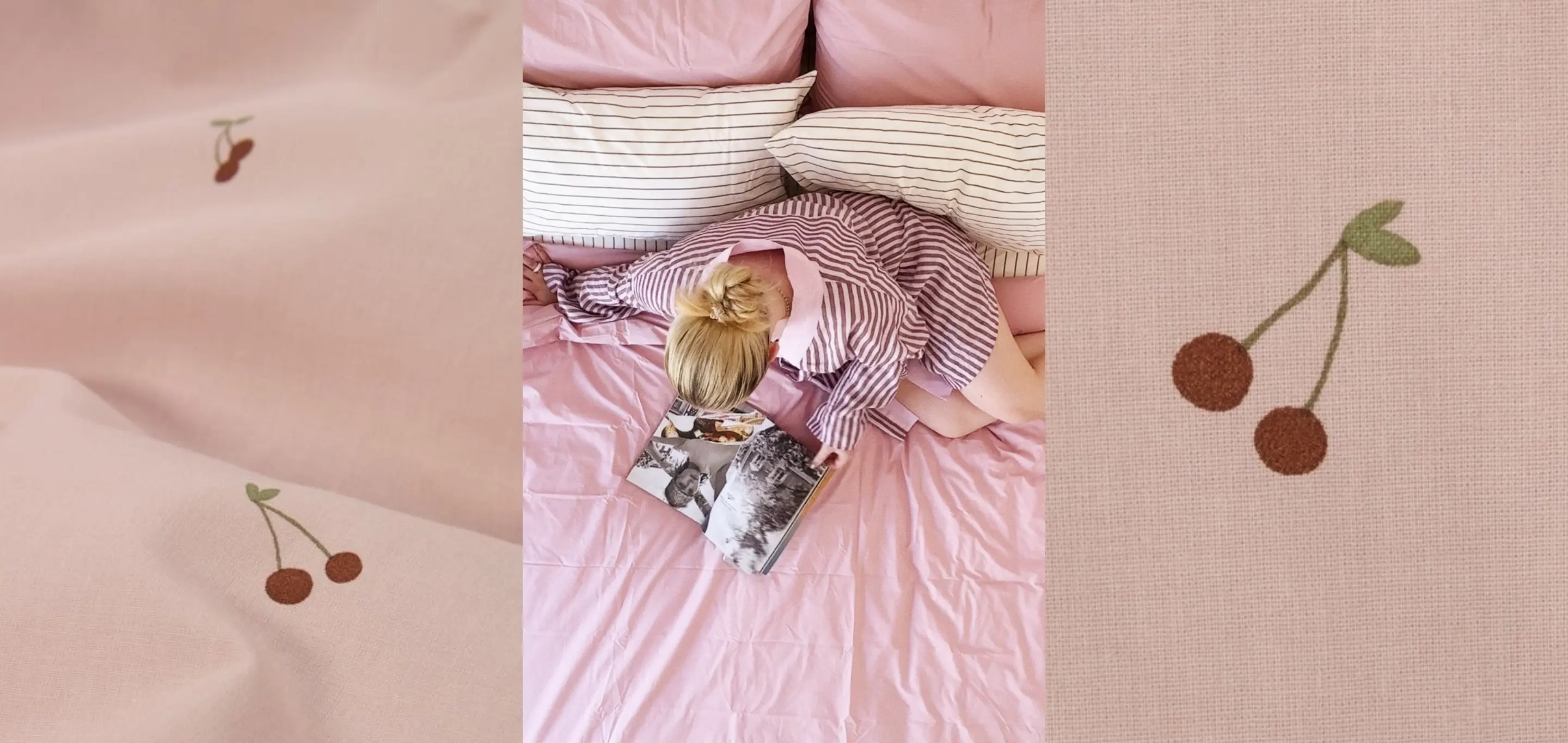 Posteljina s trešnjama iz JYSK-a koju ćemo viđati u svakoj spavaćoj sobi ovog proljeća