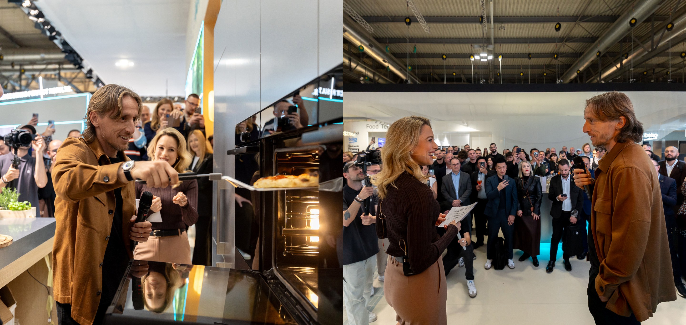 Luka Modrić na sajmu u Milanu pripremao pizzu za dvije minute i privukao svu pažnju