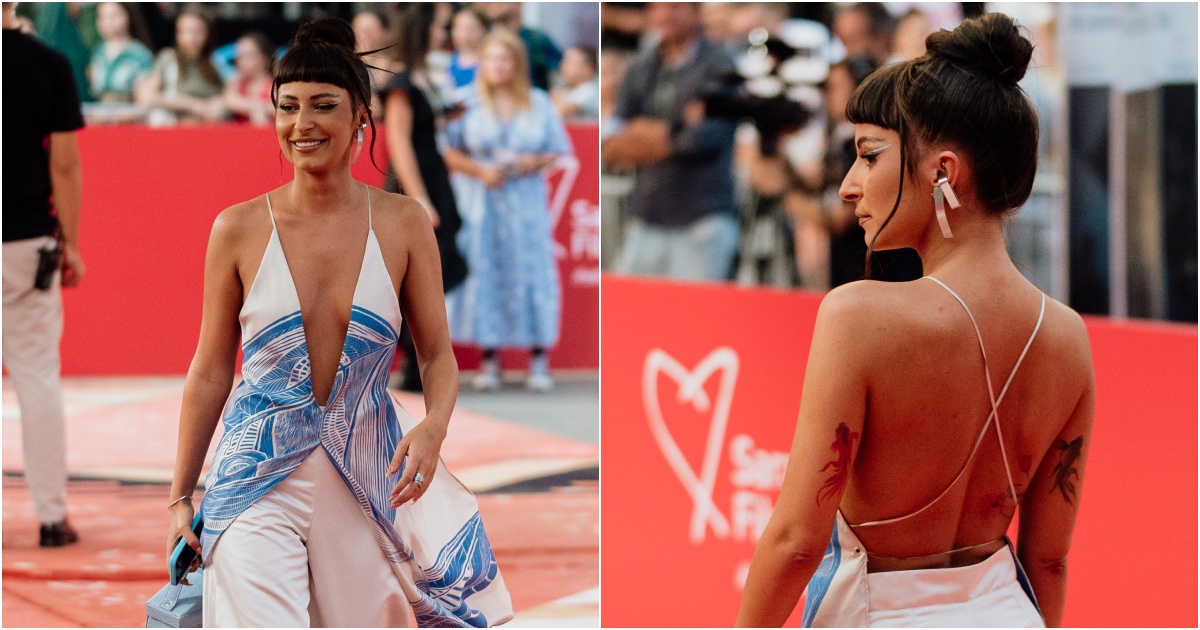 Alisa Čajić donosi cool eleganciju na red carpet u Plusminus kreaciji